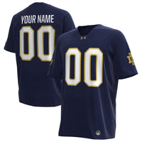 Notre Dame Fighting Irish Under Armour Custom Replica Football Jersey - Navy