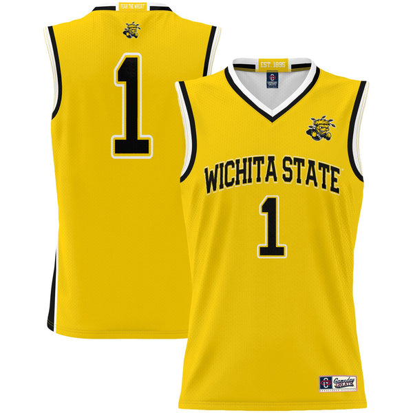 Wichita State Shockers GameDay Greats #1 Basketball Jersey - Yellow