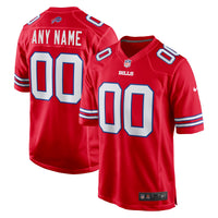 Buffalo Bills Nike Red Alternate Custom Game Jersey