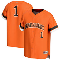 #1 Oklahoma State Cowboys GameDay Greats Lightweight Collegiate Baseball Fashion Jersey - Orange