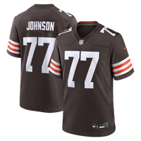 Cleveland Browns Zion Johnson Nike Brown Team Game Jersey