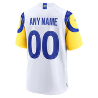 Los Angeles Rams Nike White Custom Game Jersey