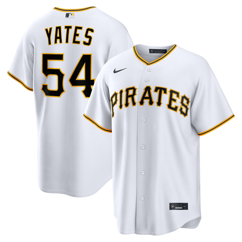 Pittsburgh Pirates Kirby Yates Nike White Home Replica Jersey