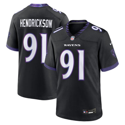 Baltimore Ravens Trey Hendrickson Nike Black Alternate Game Jersey