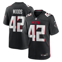 Atlanta Falcons Josh Woods Nike Black Team Game Jersey