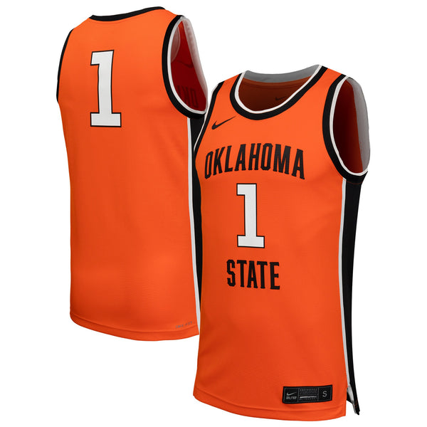 #1 Oklahoma State Cowboys Nike Replica Basketball Jersey - Orange