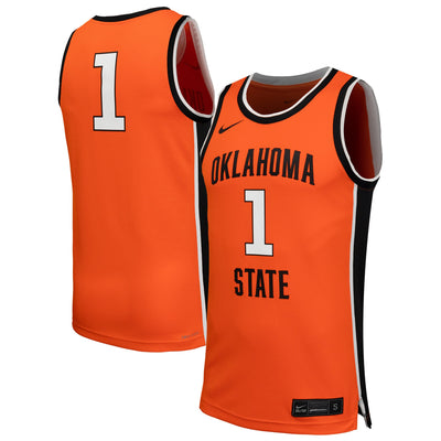 #1 Oklahoma State Cowboys Nike Replica Basketball Jersey - Orange