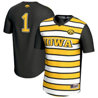Iowa Hawkeyes GameDay Greats Lightweight Collegiate Soccer Fashion Jersey - Black