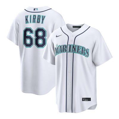 Seattle Mariners George Kirby Nike White Home Replica Jersey