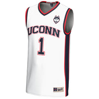 #1 UConn Huskies GameDay Greats Lightweight Basketball Jersey - White
