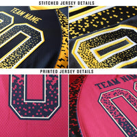Custom Teal Black-Old Gold Drift Fashion Football Jersey
