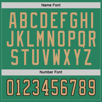 Custom Kelly Green Old Gold-Black Hockey Jersey
