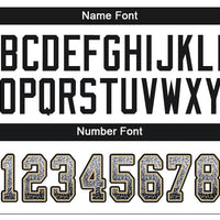 Custom White Black-Vegas Gold Drift Fashion Football Jersey