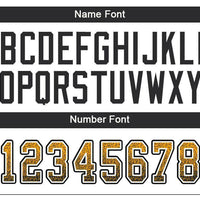 Custom Gold Black-White Drift Fashion Football Jersey