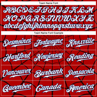 Custom Red White-Royal 3D Pattern Design Spider Web Authentic Baseball Jersey