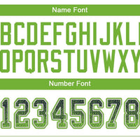 Custom Navy Neon Green-Gray Drift Fashion Football Jersey