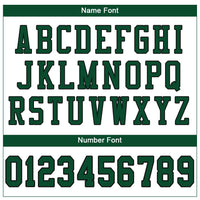 Custom White Grass Green-Black Mesh Authentic Football Jersey
